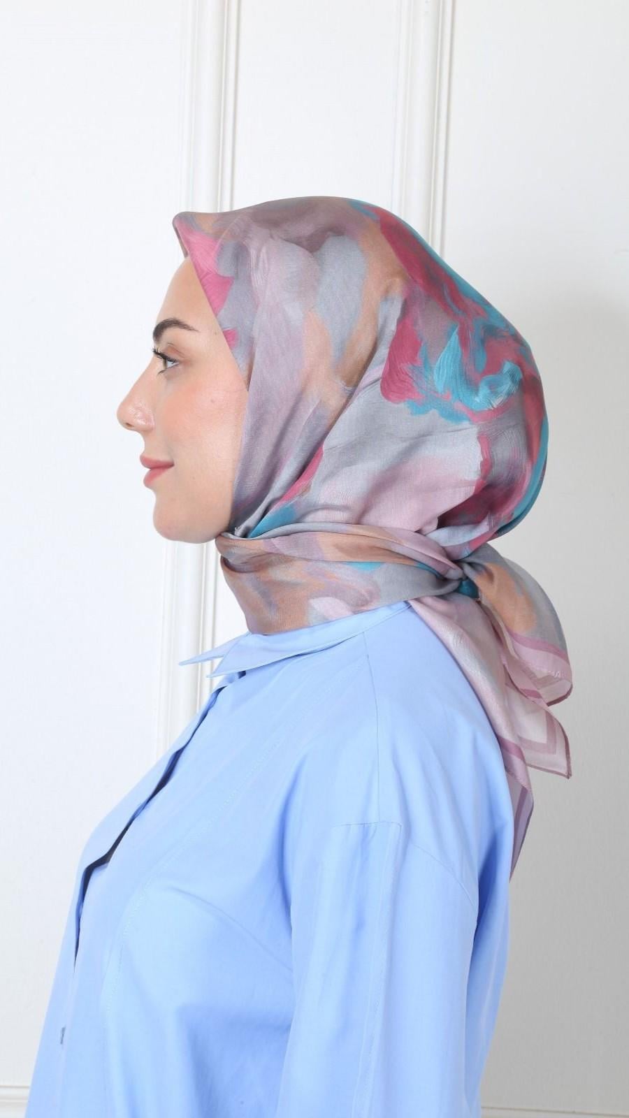 Locella Modal İpek Eşarp Pembe-8