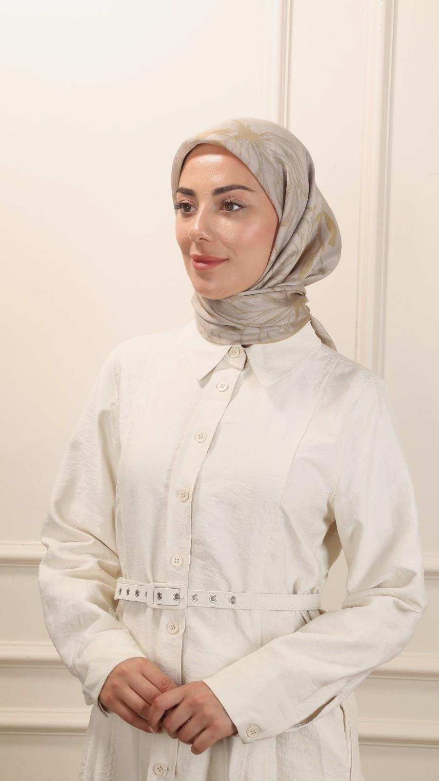 Locella Modal İpek Eşarp Sarı-11