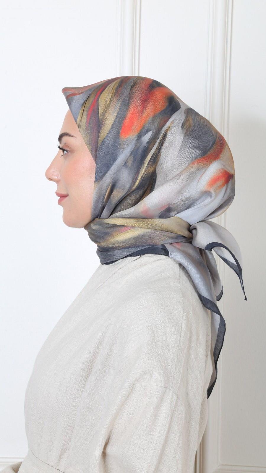 Locella Modal İpek Eşarp Siyah-8