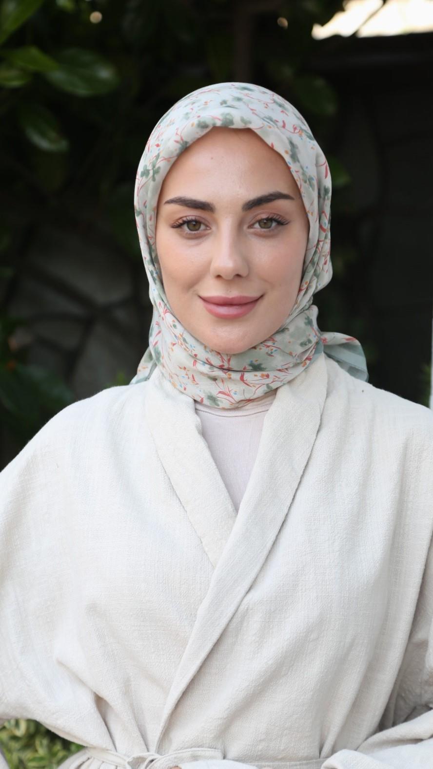 Locella Modal İpek Eşarp Su Yeşili-1