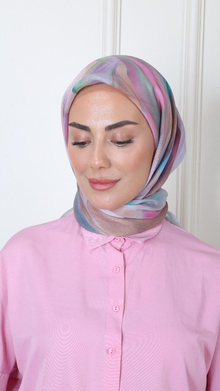 Locella Modal İpek Eşarp Pembe-4