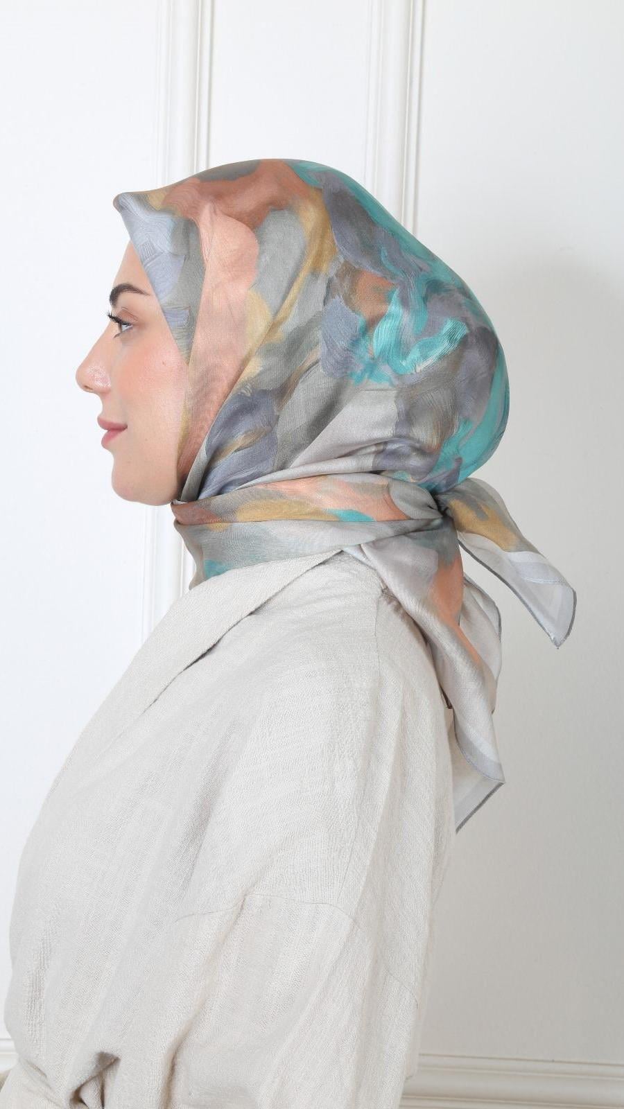 Locella Modal İpek Eşarp Kum Beji-3