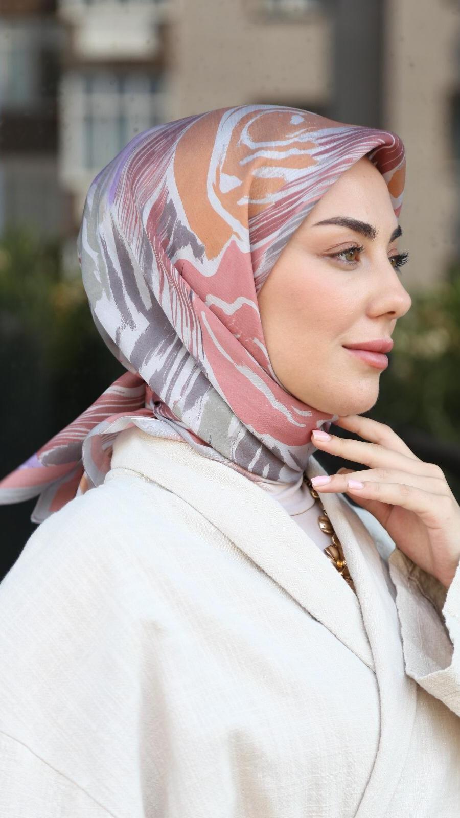 Locella Modal İpek Eşarp Pembe-10