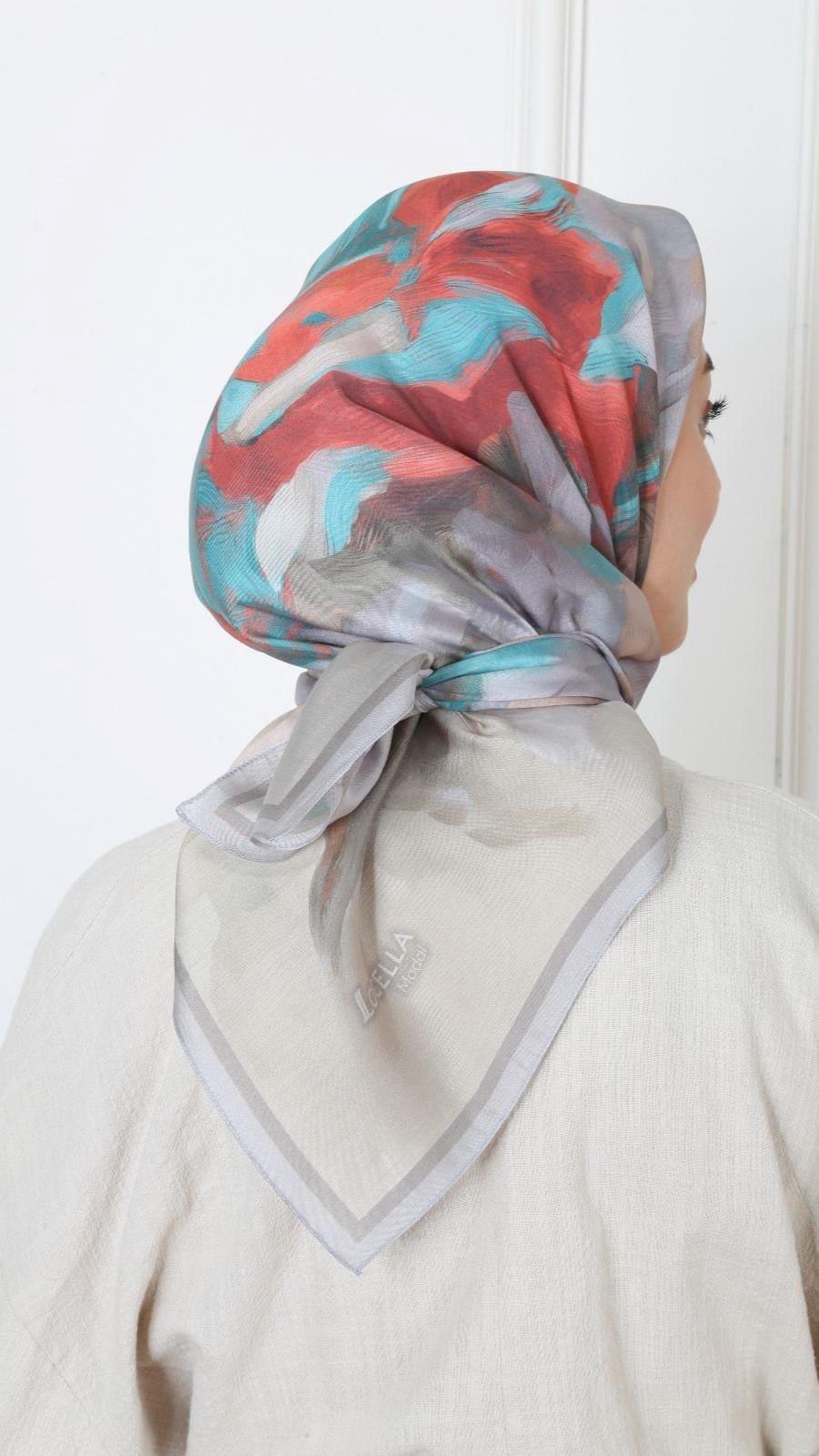 Locella Modal İpek Eşarp Açık Vizon-2