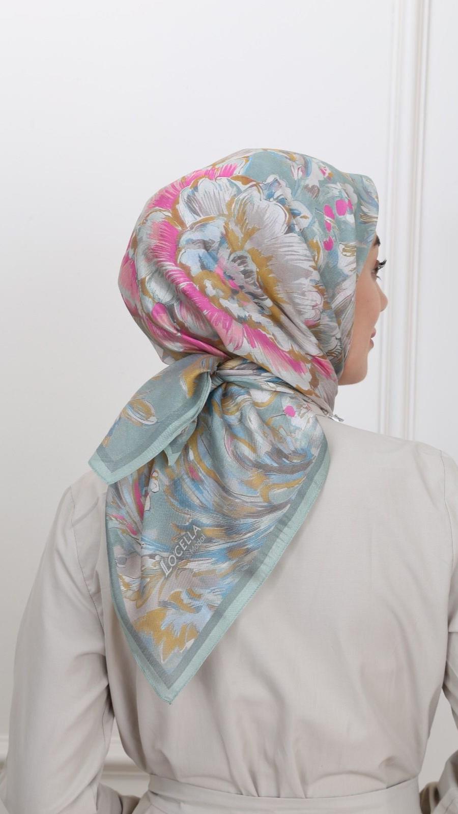 Locella Modal İpek Eşarp Mint Yeşil-7