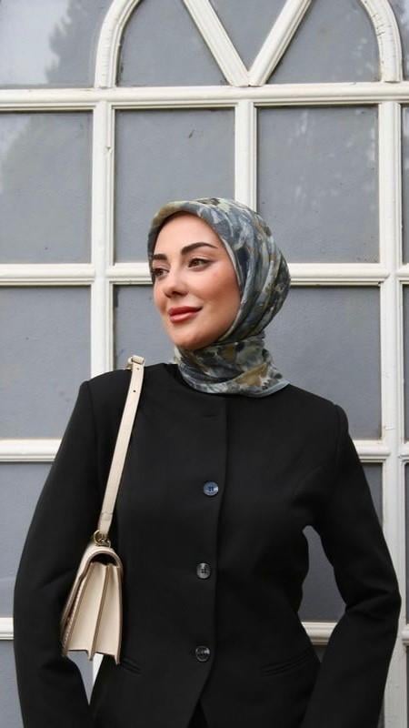 Locella Modal İpek Eşarp Gri-5