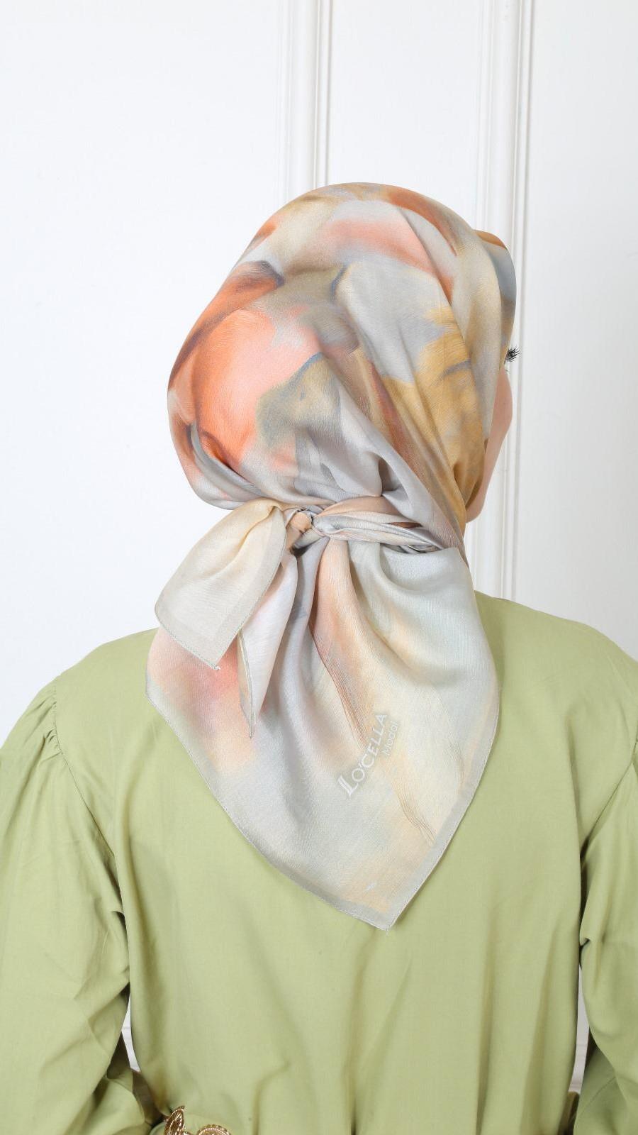 Locella Modal İpek Eşarp Sarı-7