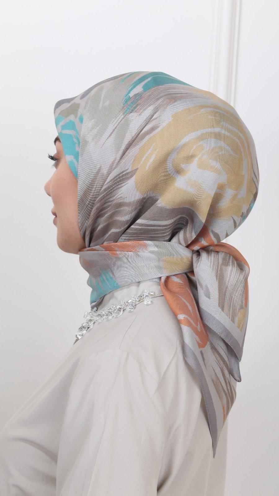 Locella Modal İpek Eşarp Duman-7