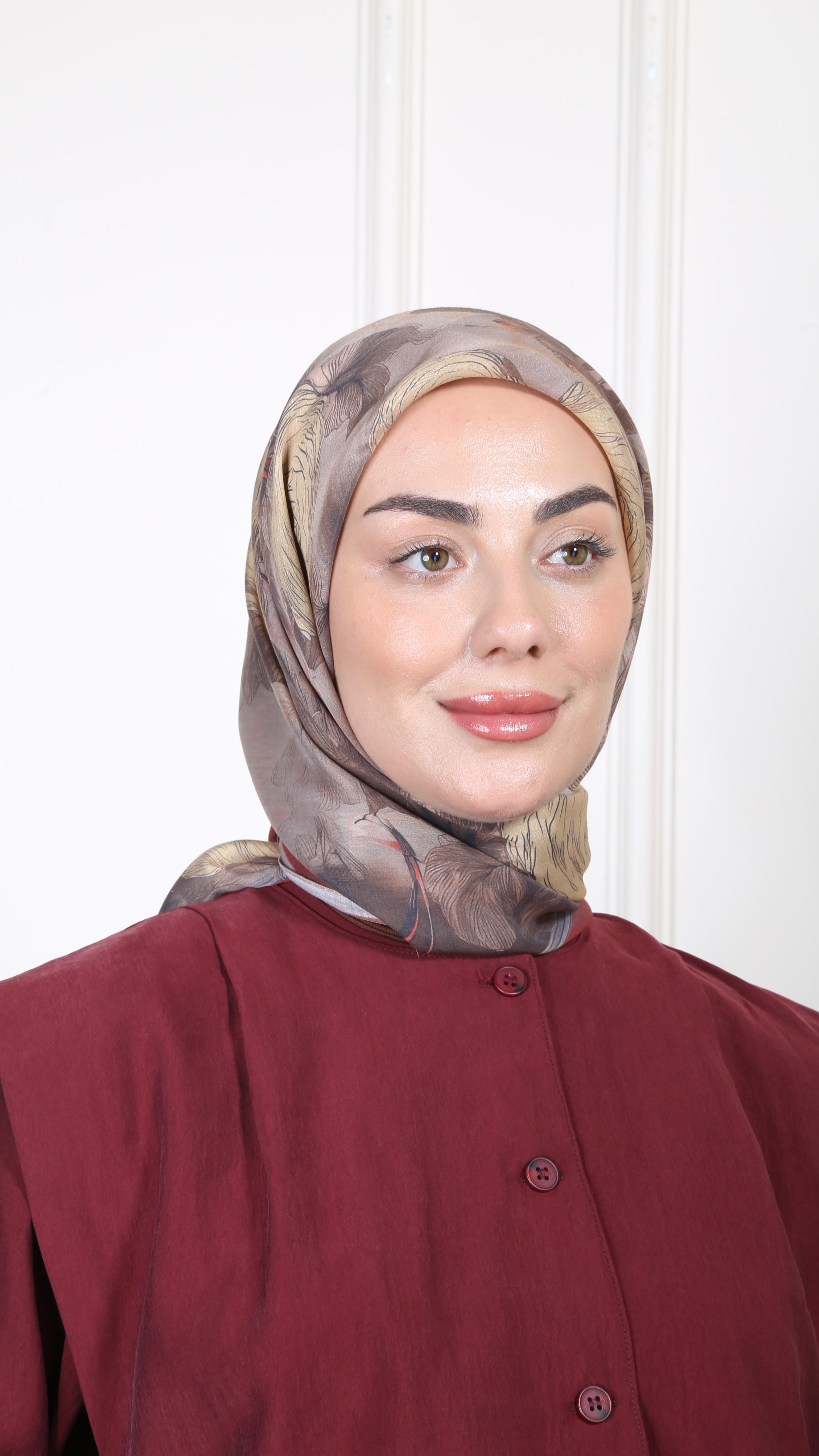 Locella Modal İpek Eşarp Bordo-8