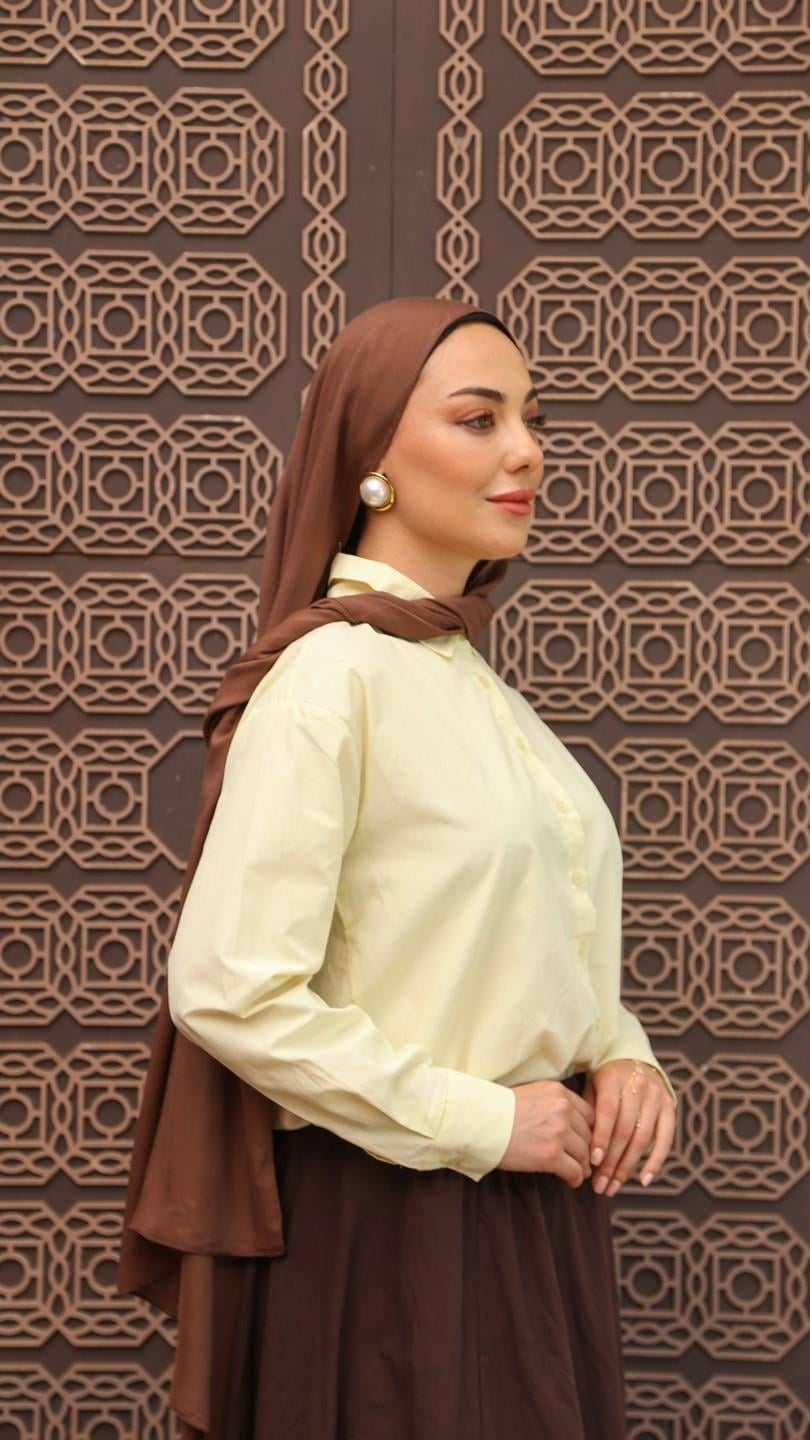 Locella Modal İpek Şal Kahve