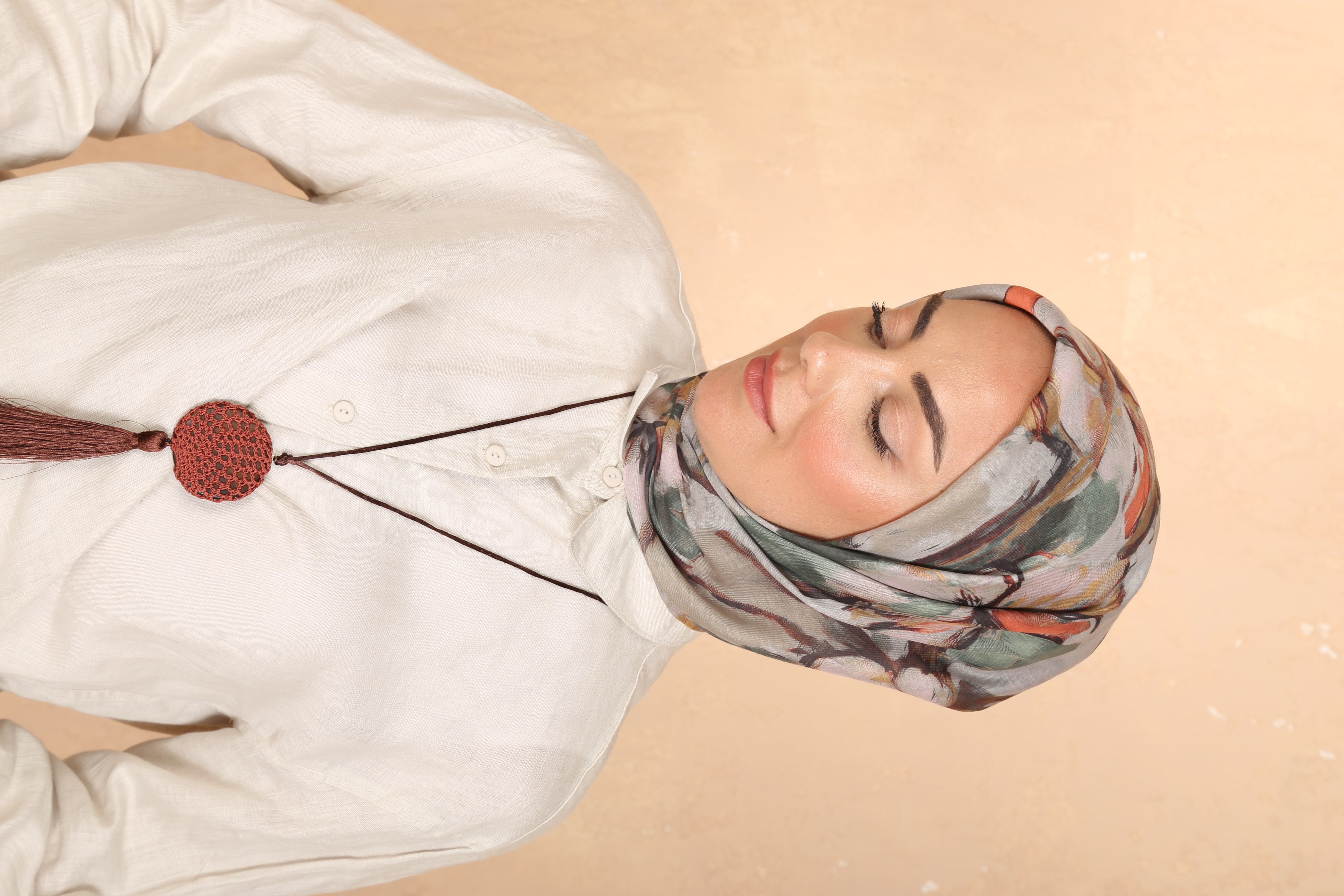 Locella Pamuk Vual Eşarp Taş