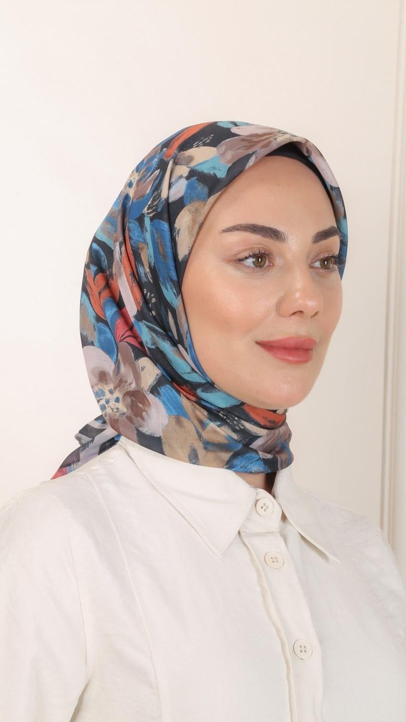Locella Pamuk Vual Eşarp Siyah-8