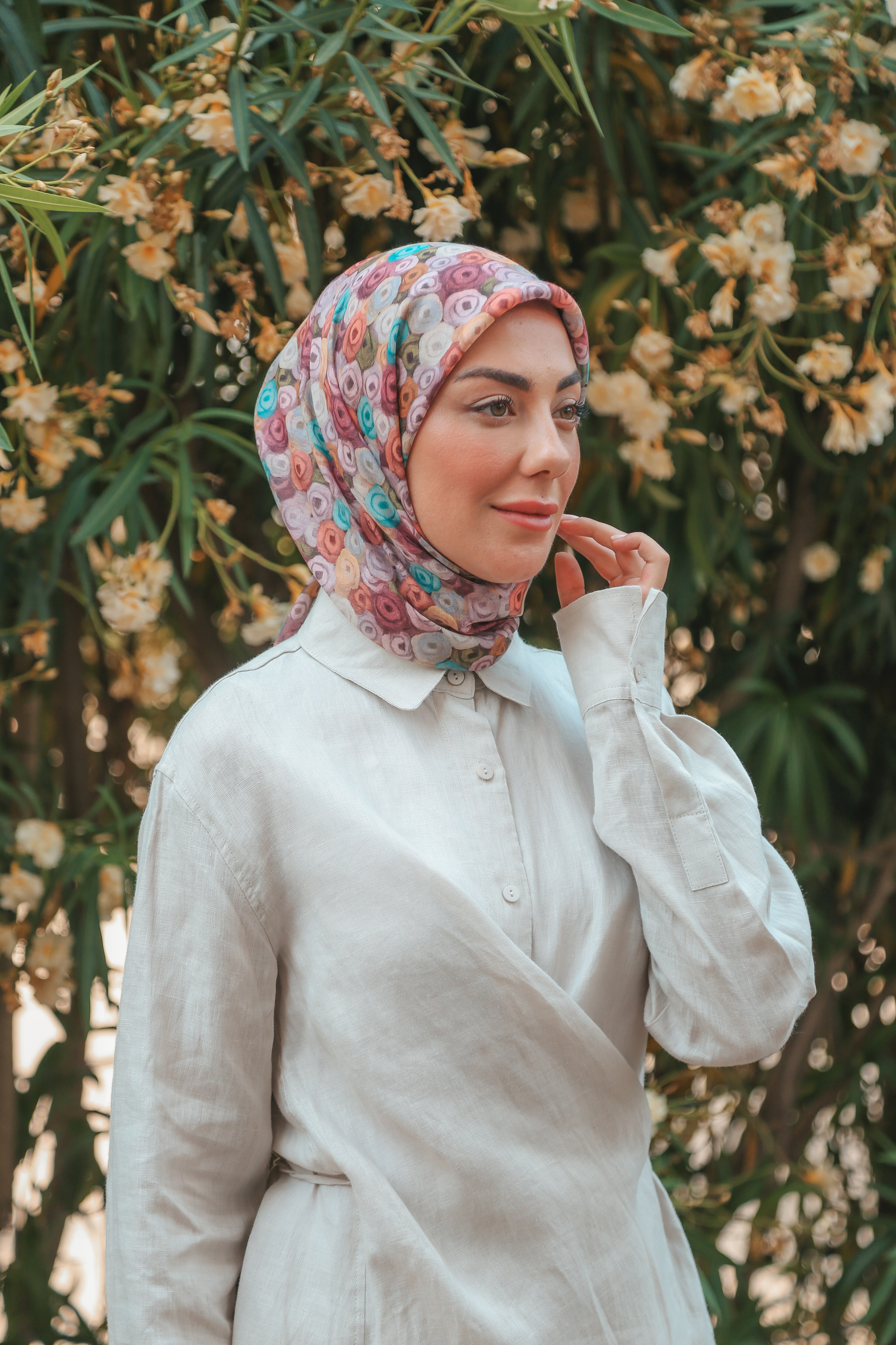 Locella Pamuk Vual Eşarp Vişne