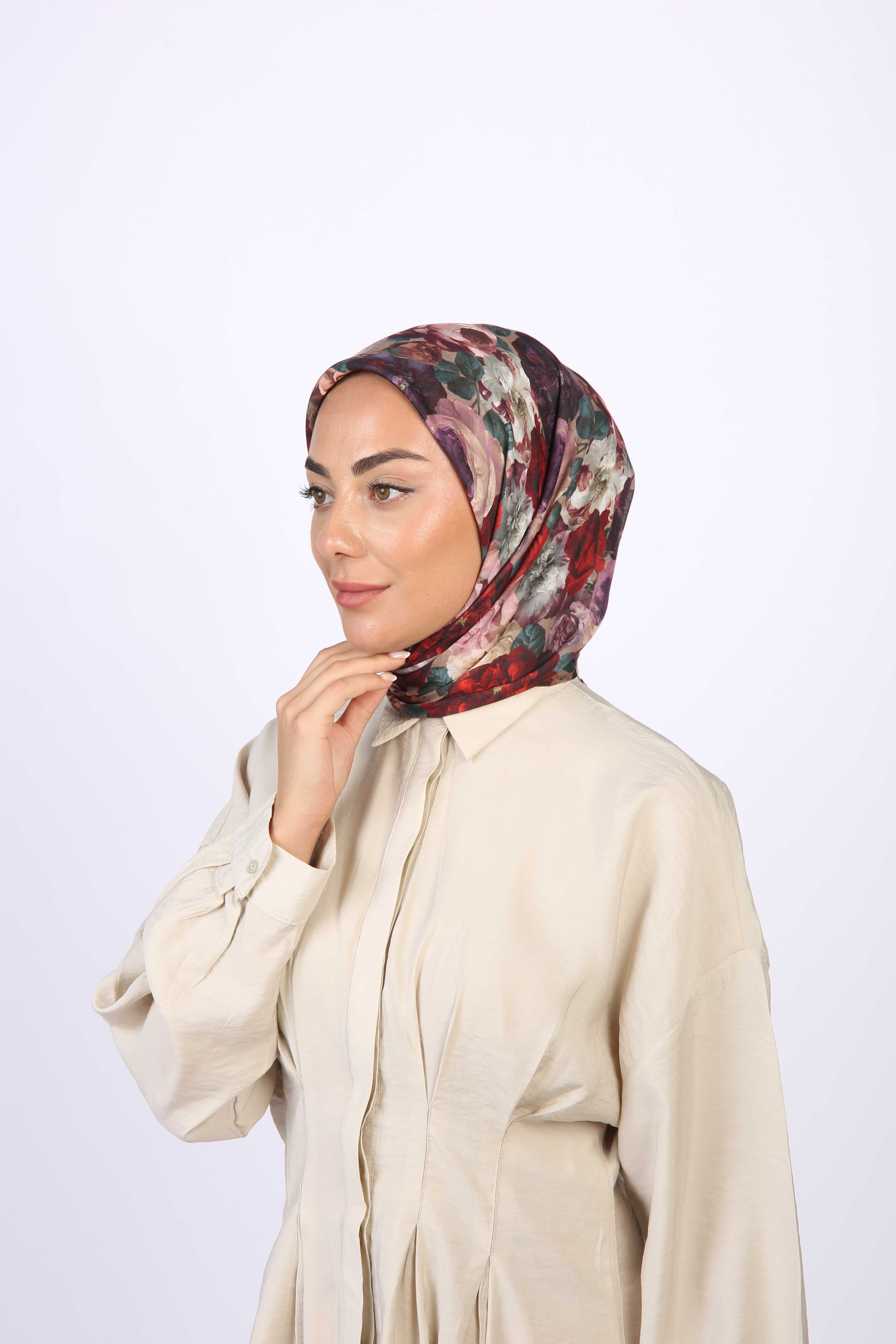 Locella Pamuk Vual Eşarp-Kırmızı