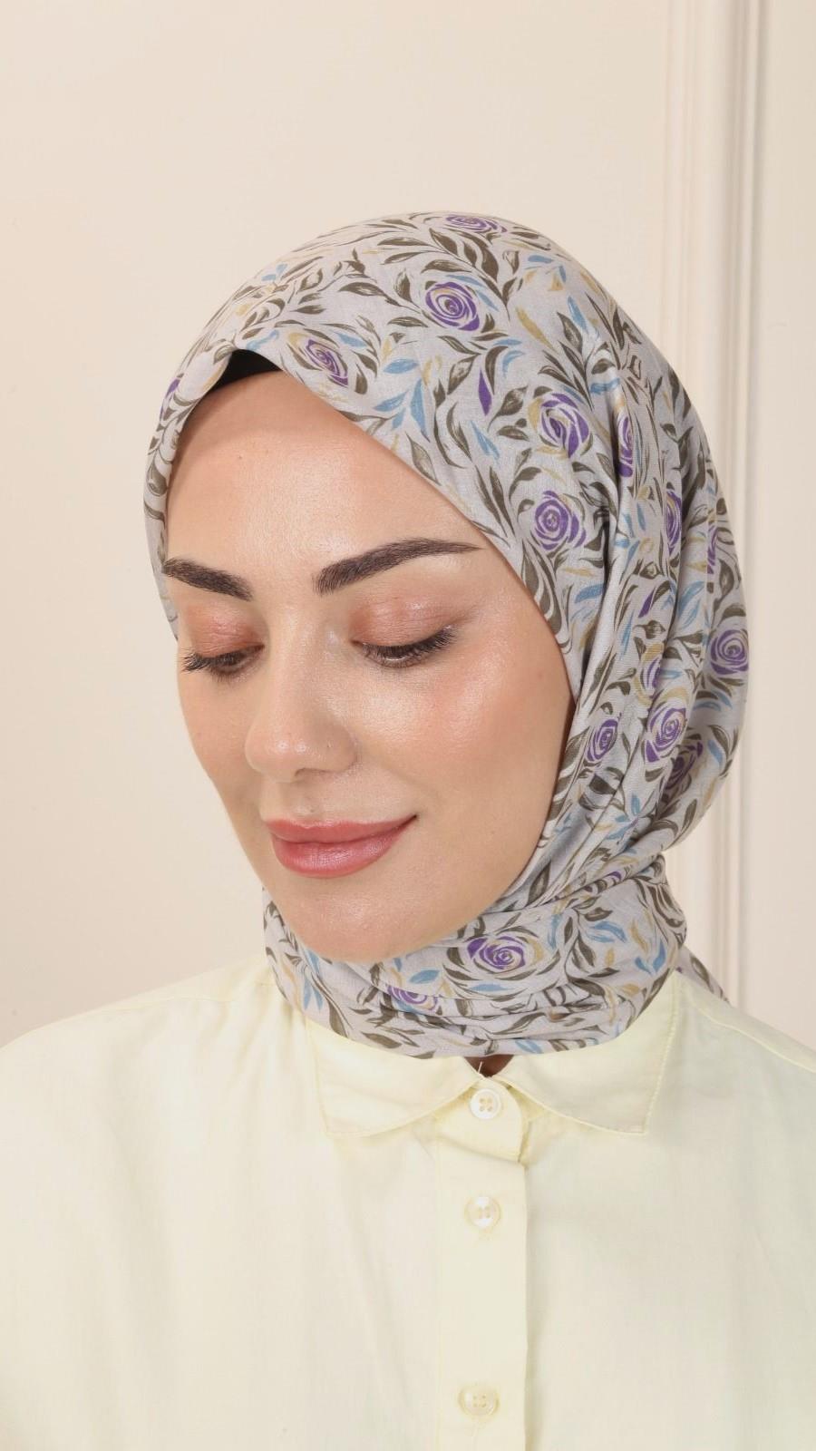 Locella Pamuk Vual Eşarp Yeşil-9