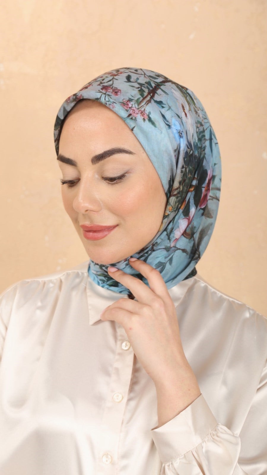 Locella Pamuk Vual Eşarp Turkuaz