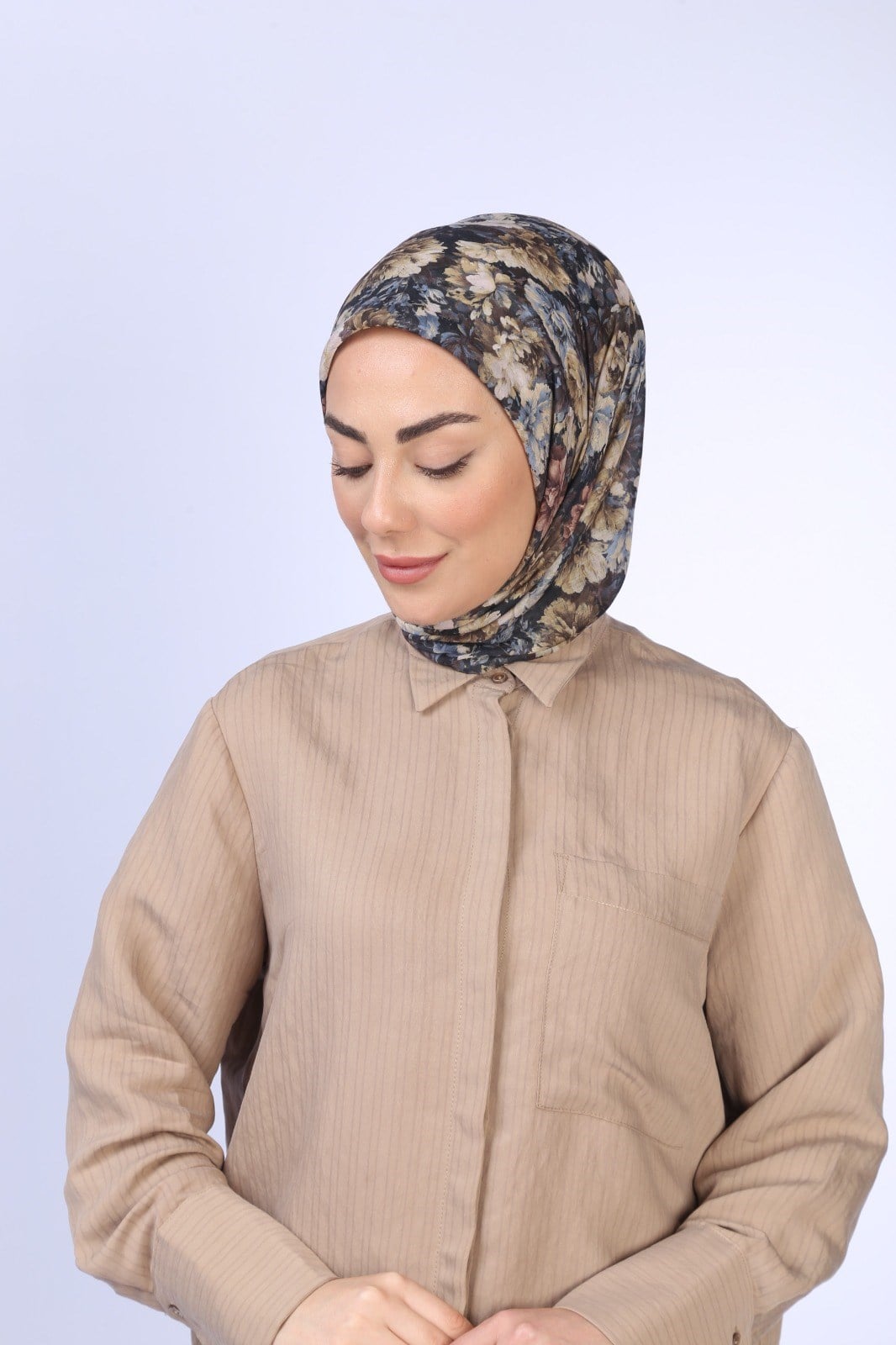 Locella Pamuk Vual Eşarp Siyah