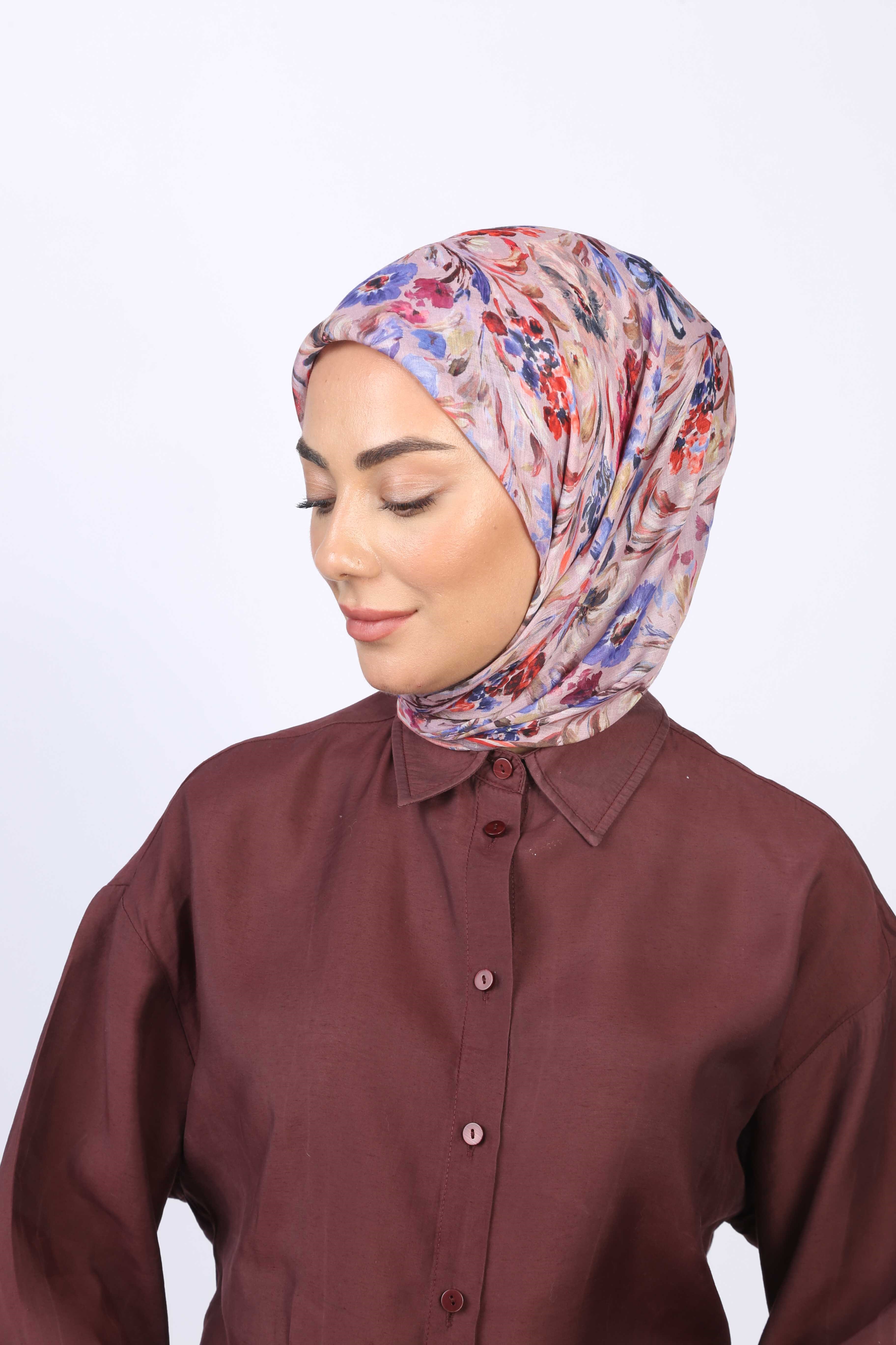 Locella Pamuk Vual Eşarp-Pembe