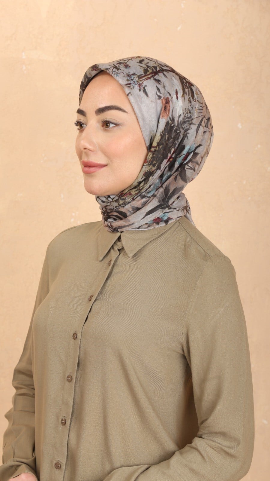 Locella Pamuk Vual Eşarp Bej