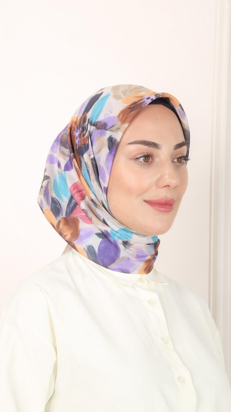 Locella Pamuk Vual Eşarp Sarı-5