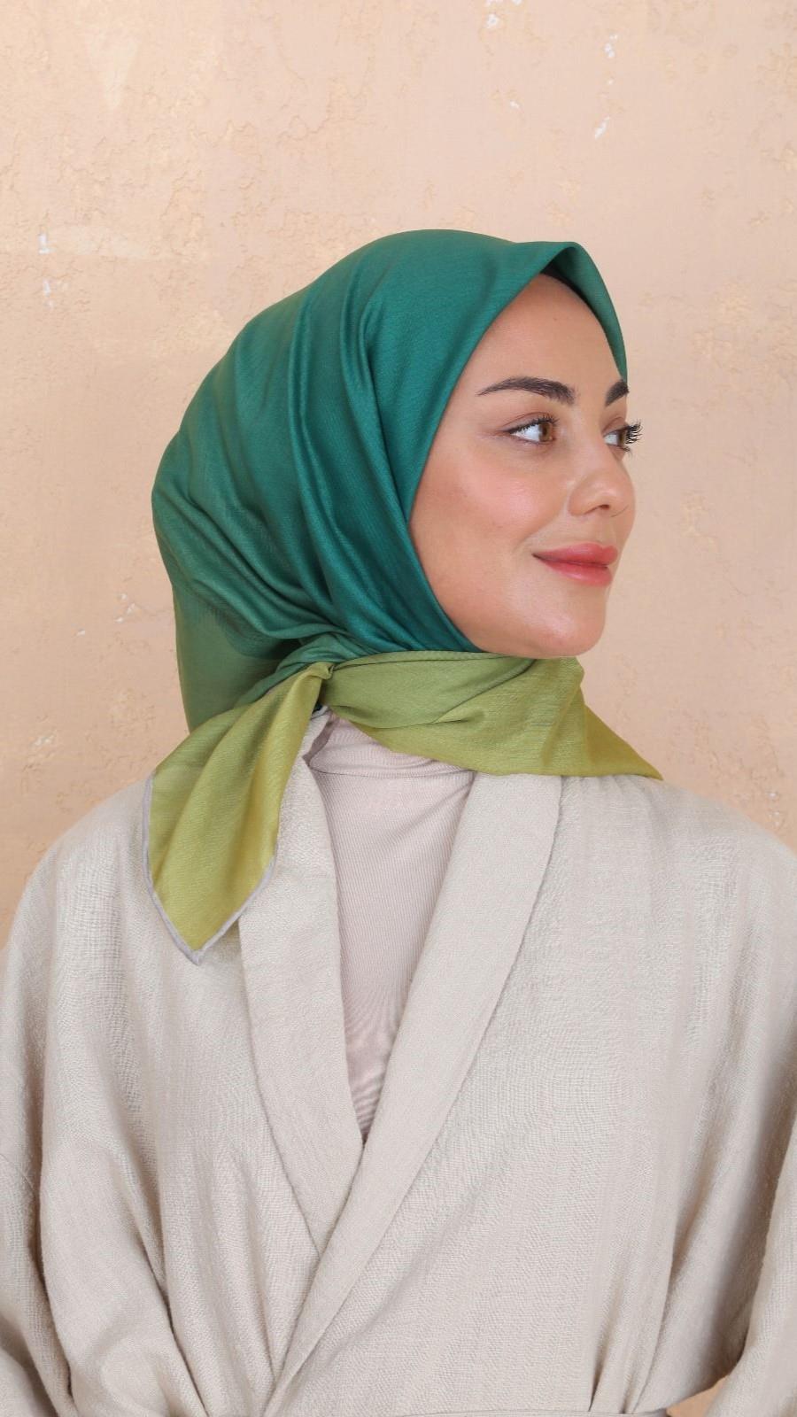 Locella Pamuk Vual Eşarp Neon Zümrüt-10