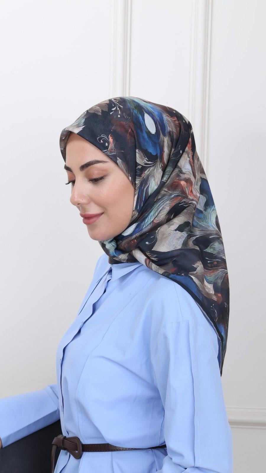 Locella Pamuk Vual Eşarp Siyah-1