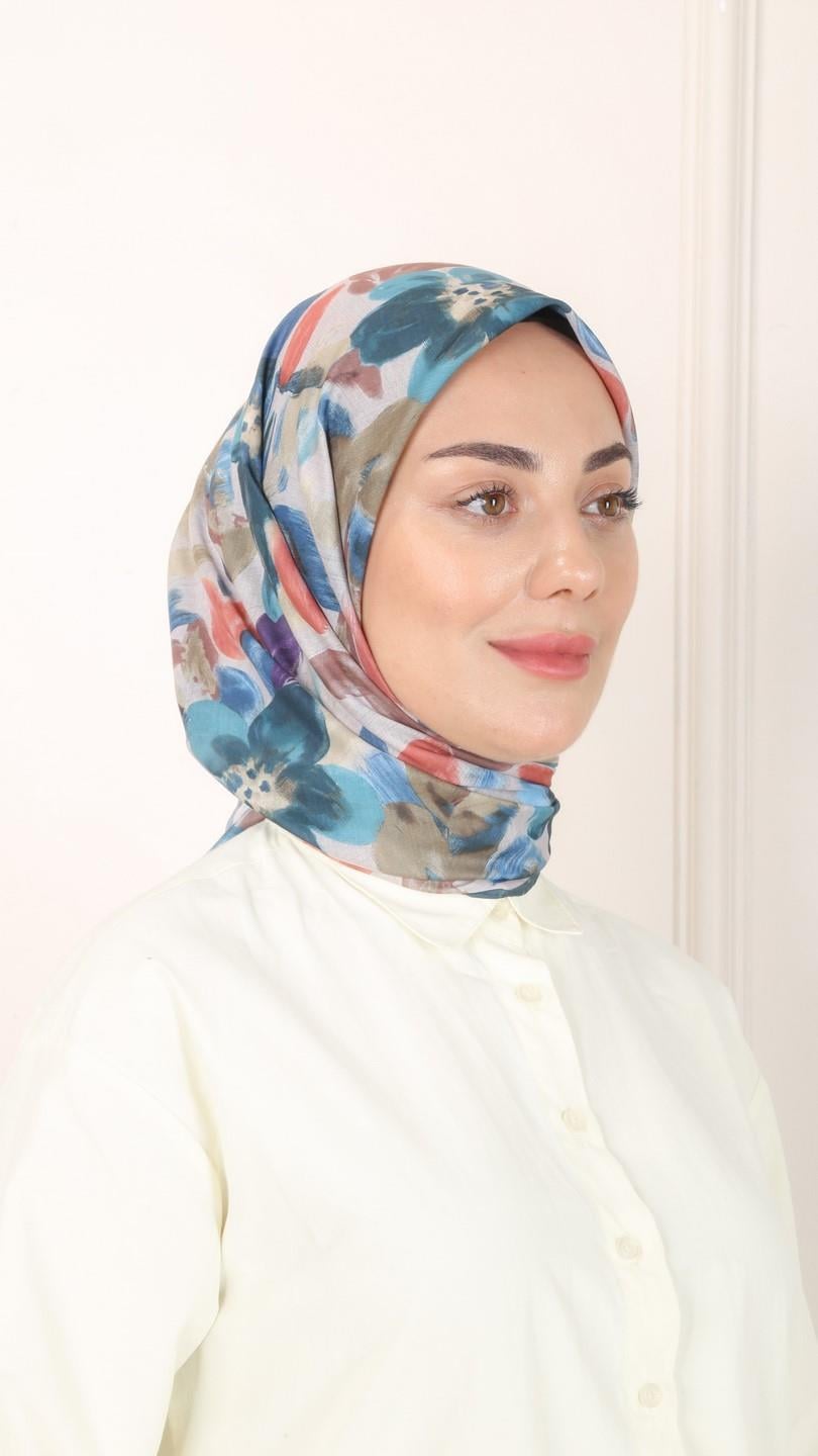 Locella Pamuk Vual Eşarp Zümrüt Yeşili-4
