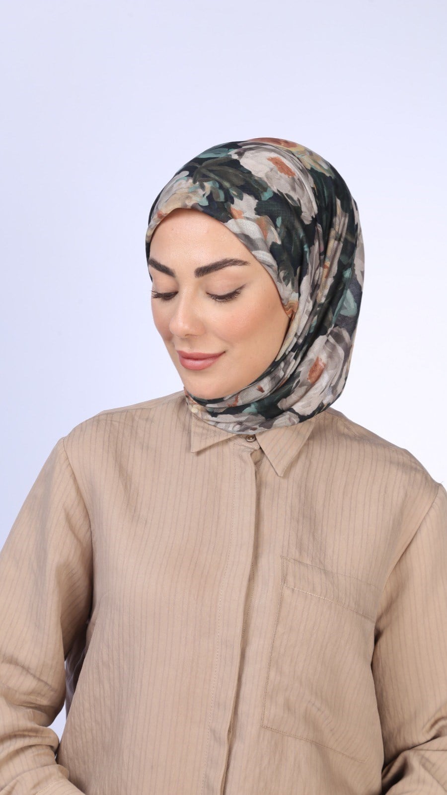 Locella Pamuk Vual Eşarp Siyah