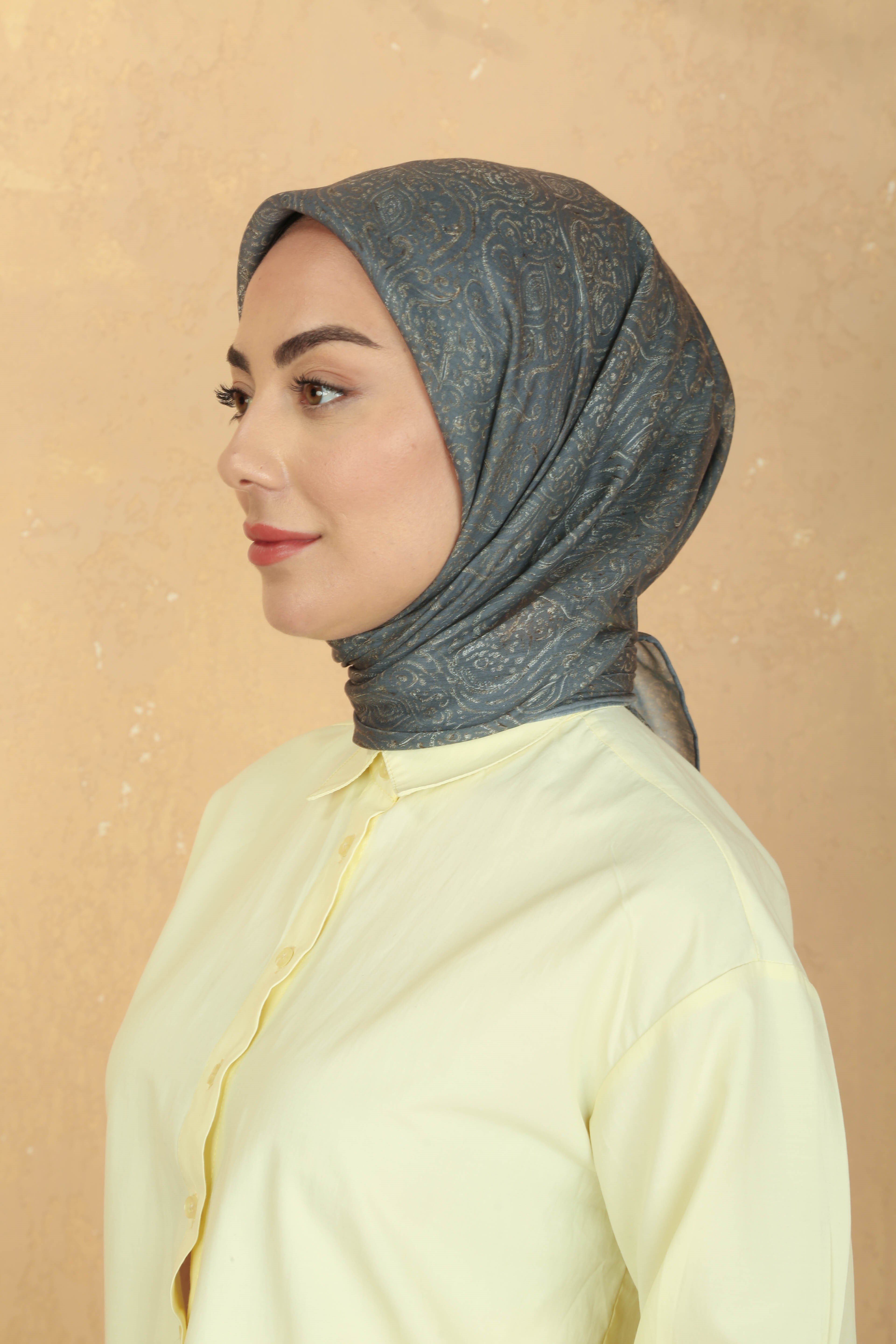 Locella Pamuk Vual Eşarp Gri