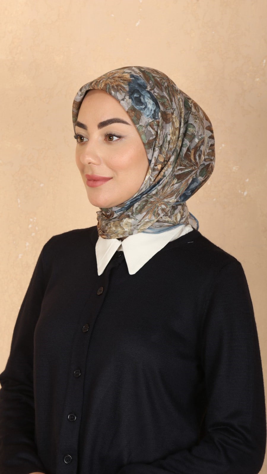 Locella Pamuk Vual Eşarp Vizon