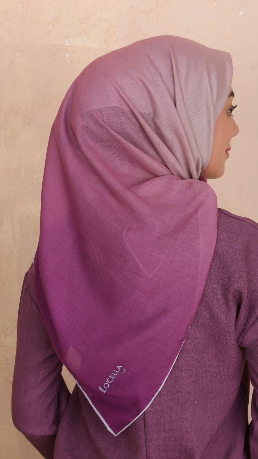 Locella Pamuk Vual Eşarp Pembe Somon-15