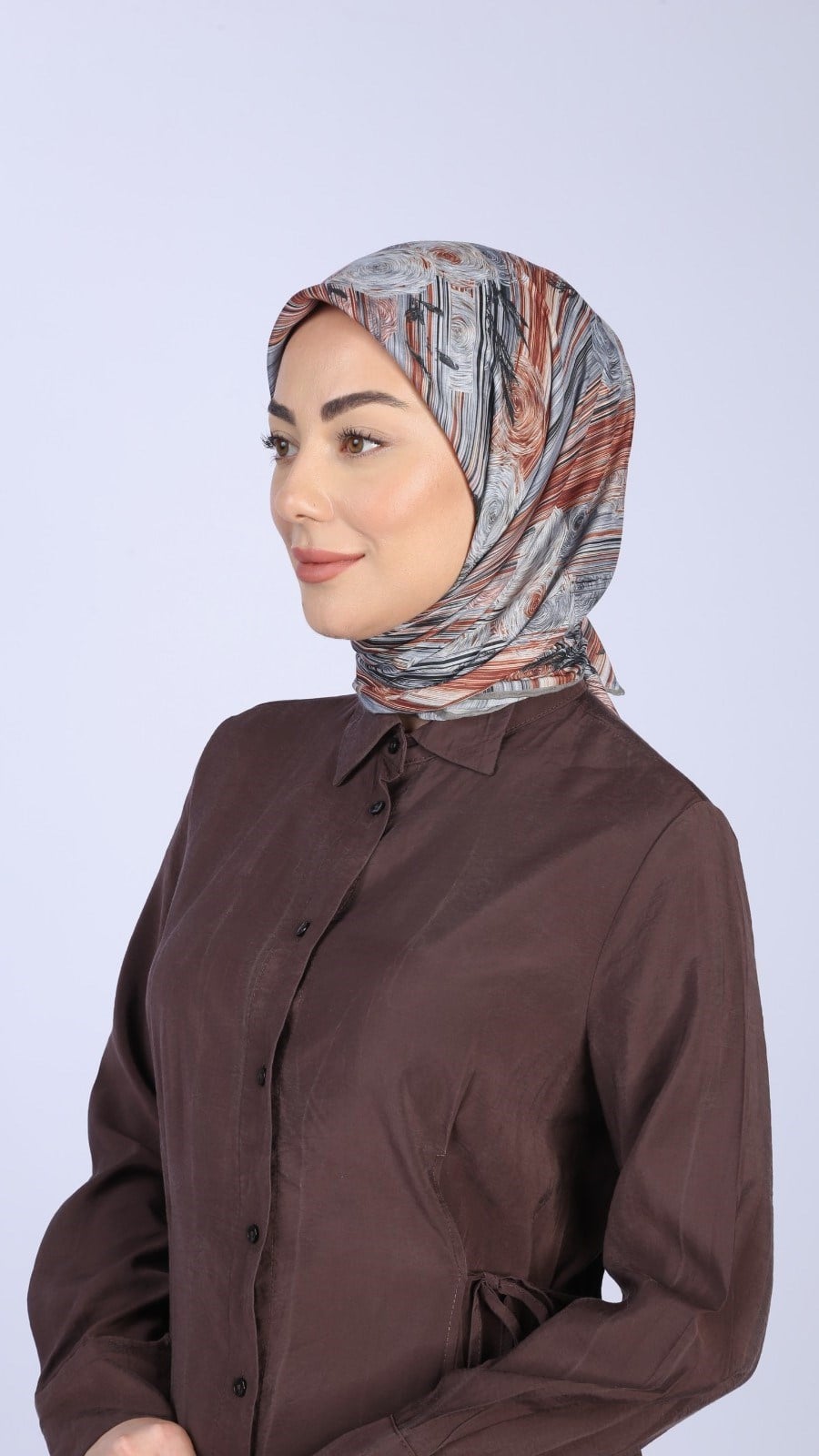 Locella Pamuk Vual Eşarp Gri
