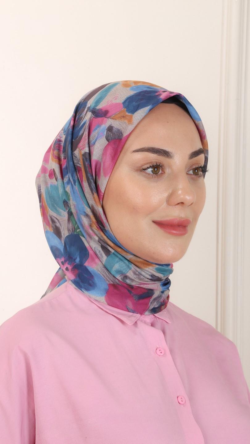 Locella Pamuk Vual Eşarp Vizon-7