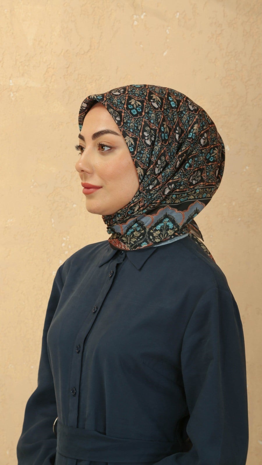 Locella Pamuk Vual Eşarp Siyah
