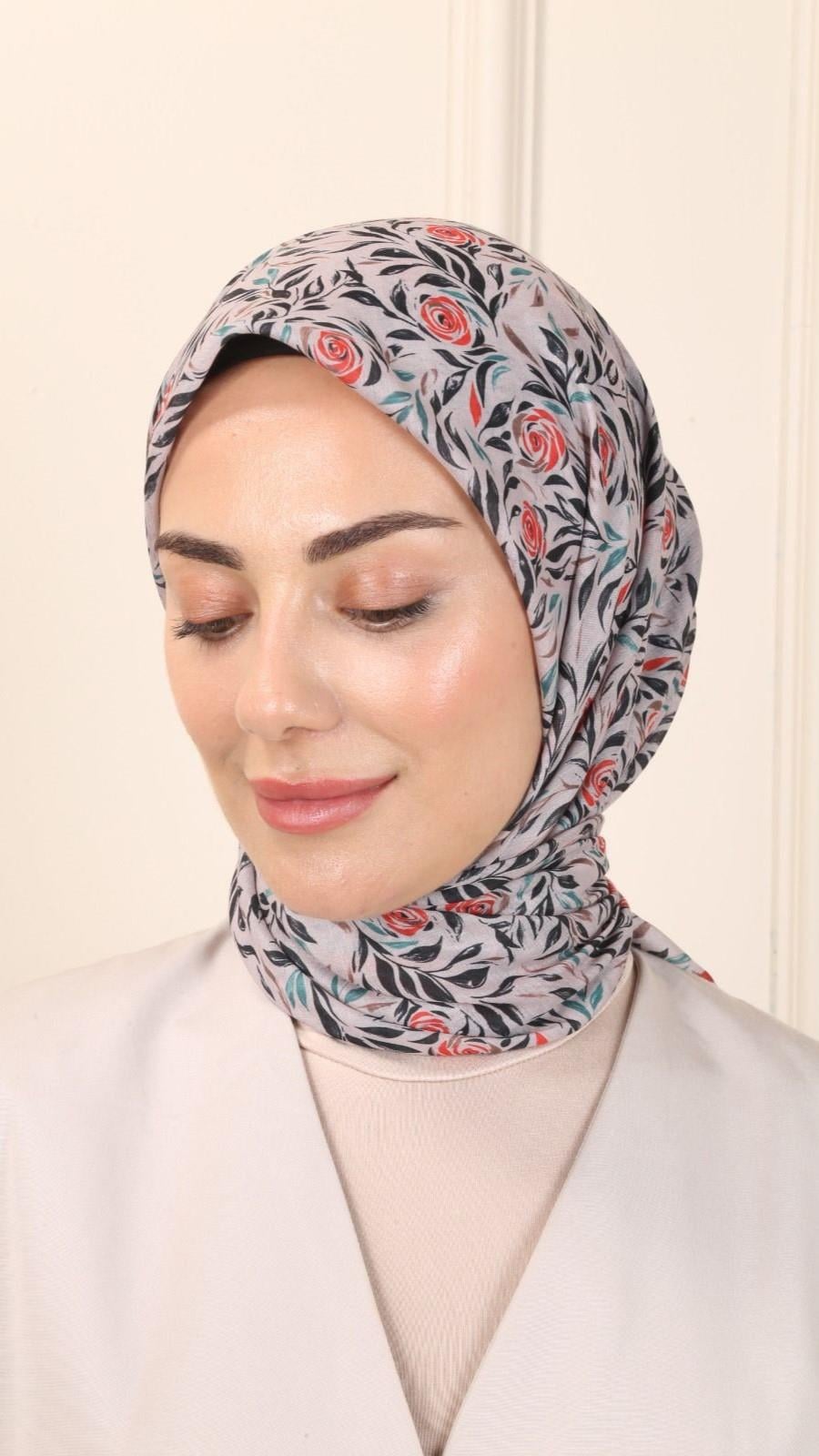 Locella Pamuk Vual Eşarp Kırmızı-6