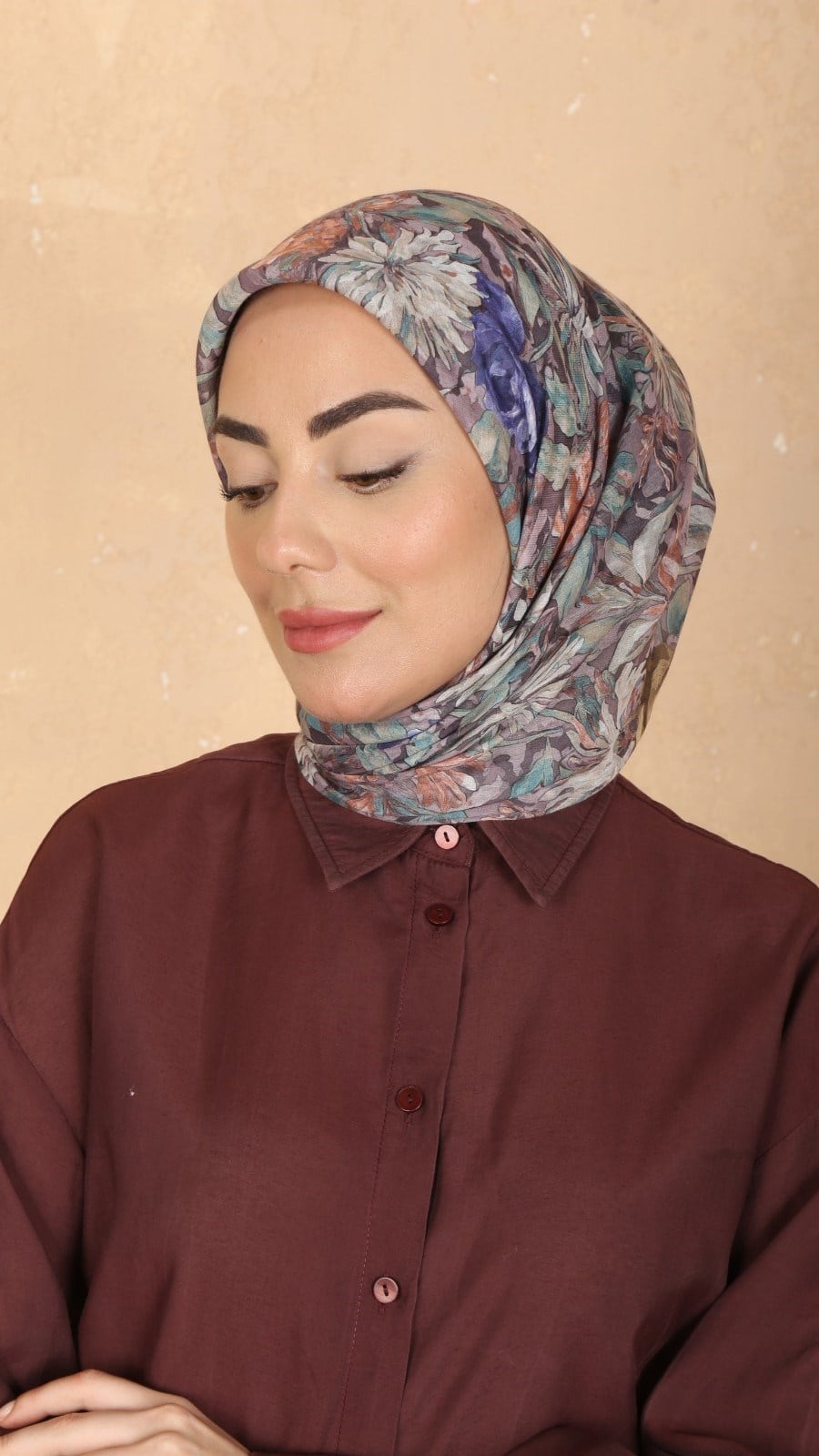 Locella Pamuk Vual Eşarp Tozlu Pembe