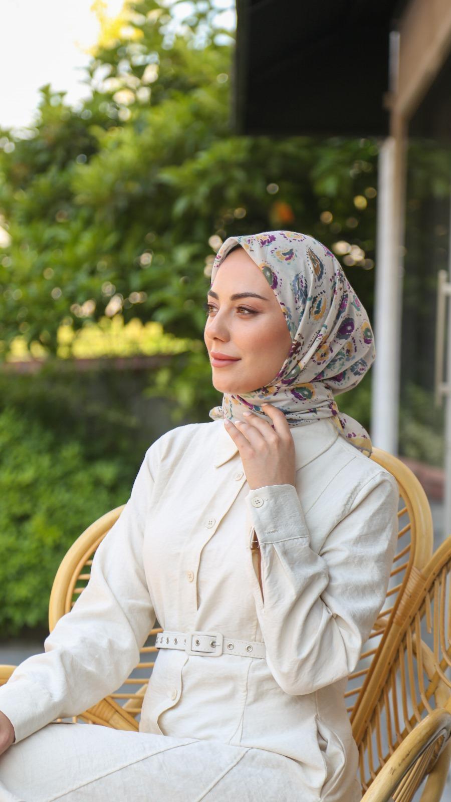 Locella Pamuk Vual Eşarp Sarı-1