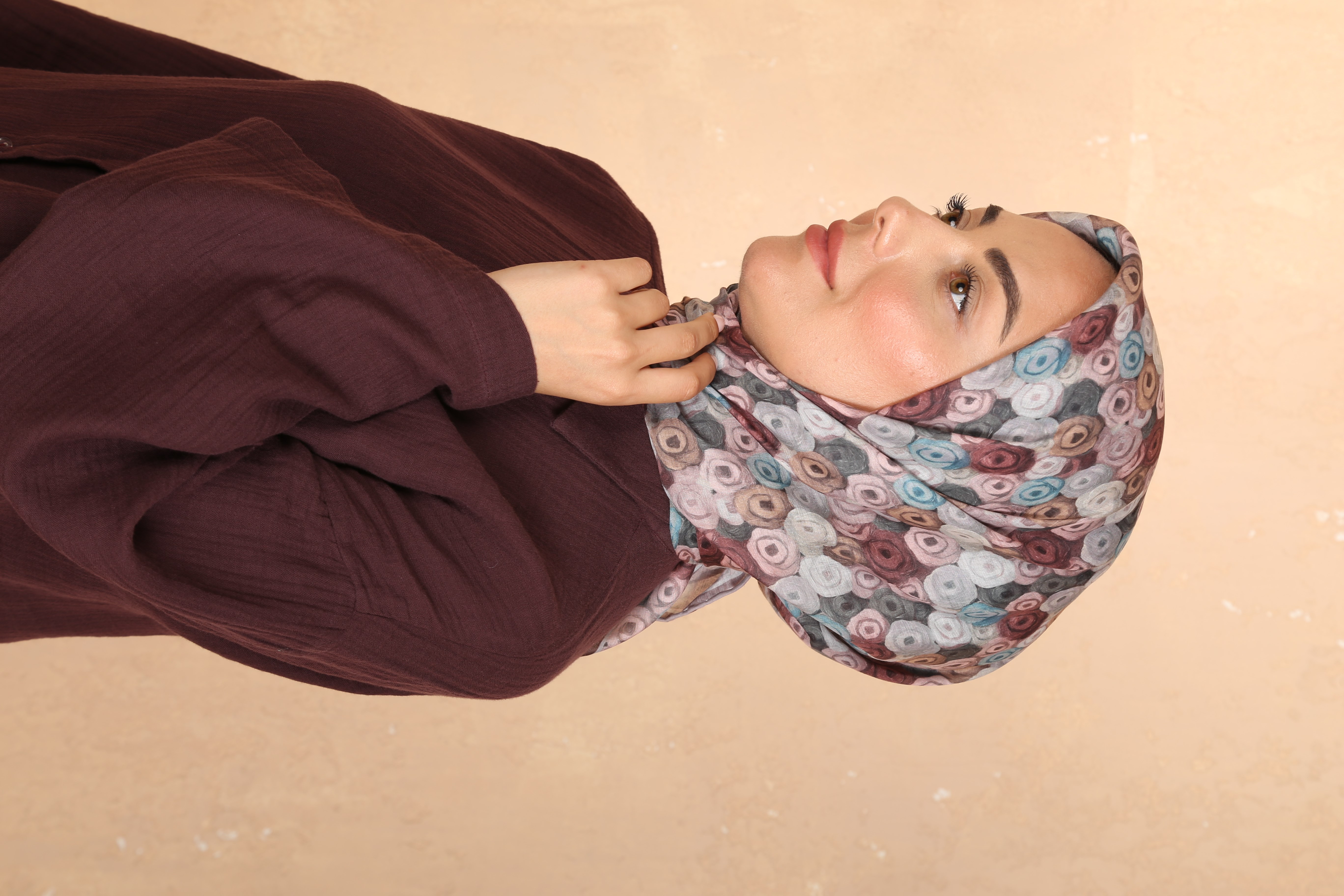 Locella Pamuk Vual Eşarp Mürdüm