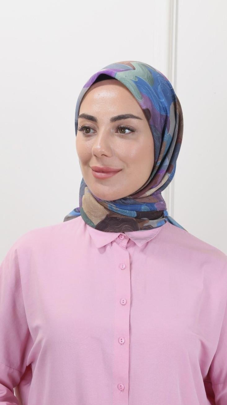 Locella Pamuk Vual Eşarp Antrasit-5