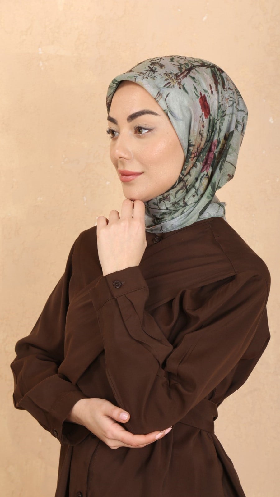 Locella Pamuk Vual Eşarp Nane Yeşili