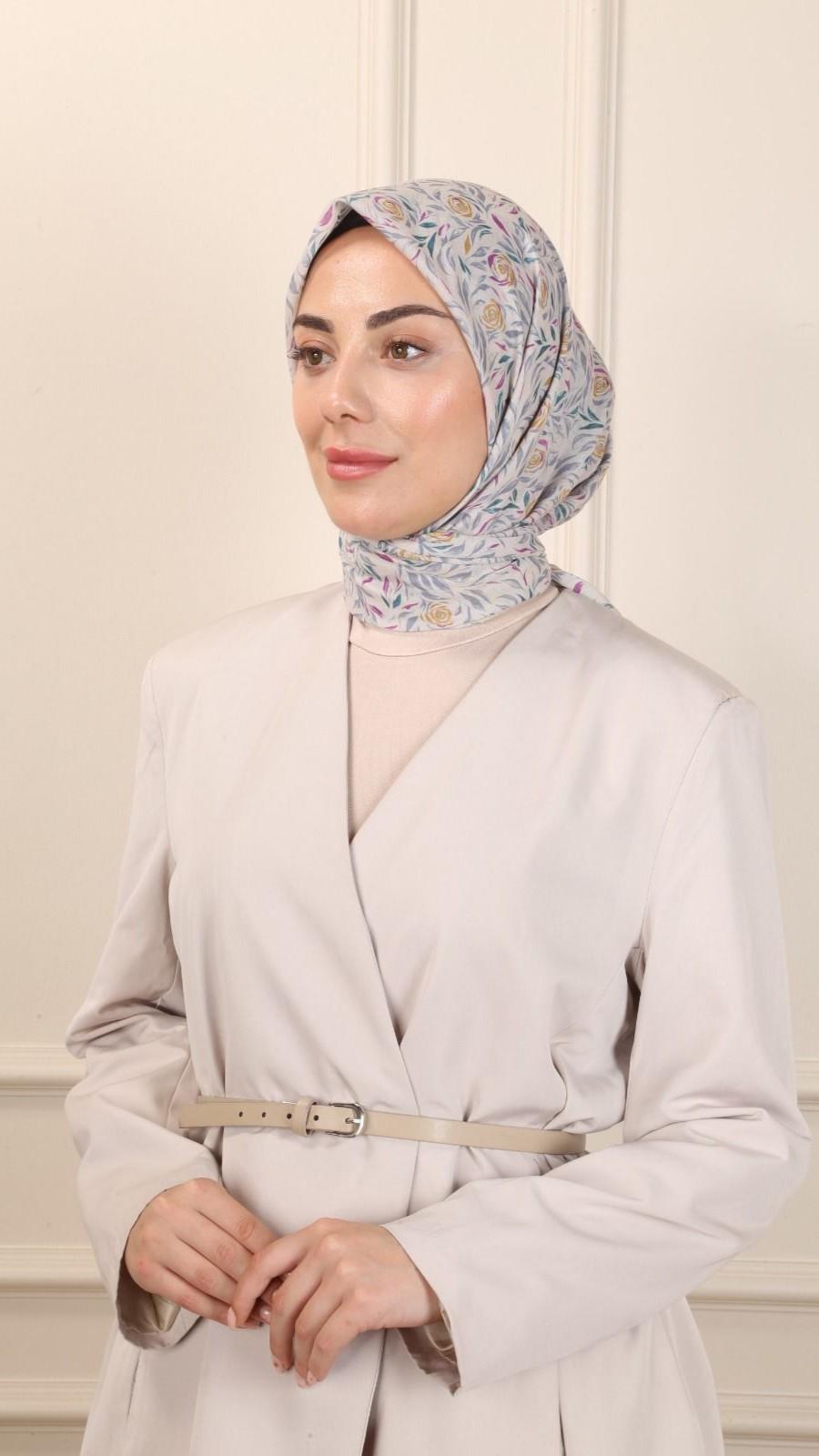 Locella Pamuk Vual Eşarp Tereyağ Sarısı-5