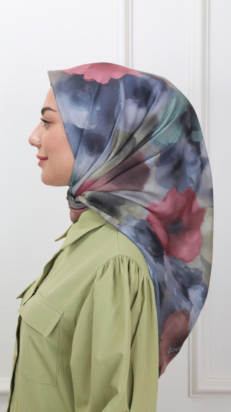 Locella Pamuk Vual Eşarp Gri-7