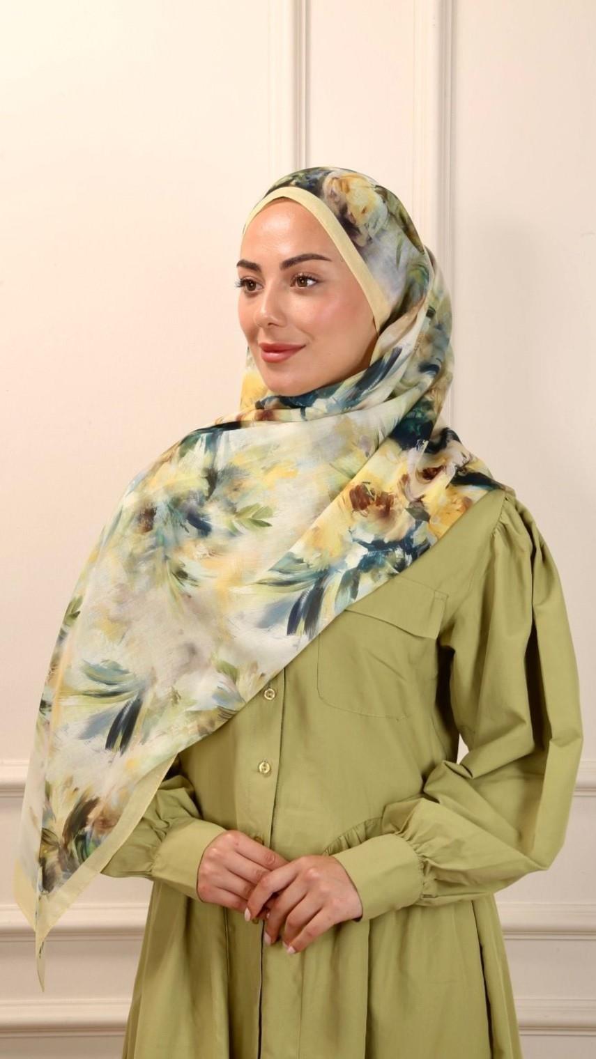 Locella Pamuk Vual Şal Velora Desen-7