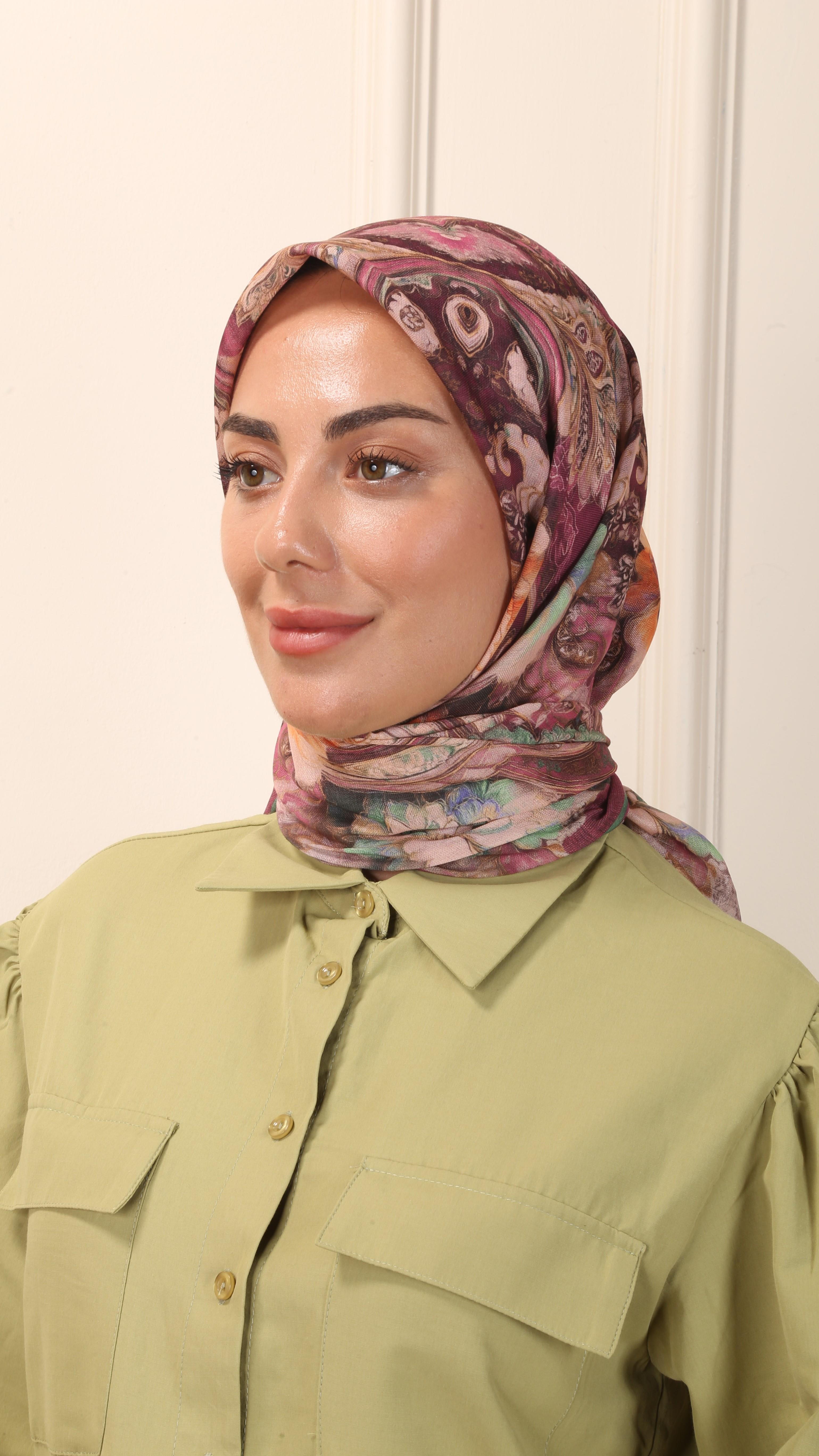 Locella Soft Pamuk Eşarp Pembe-1