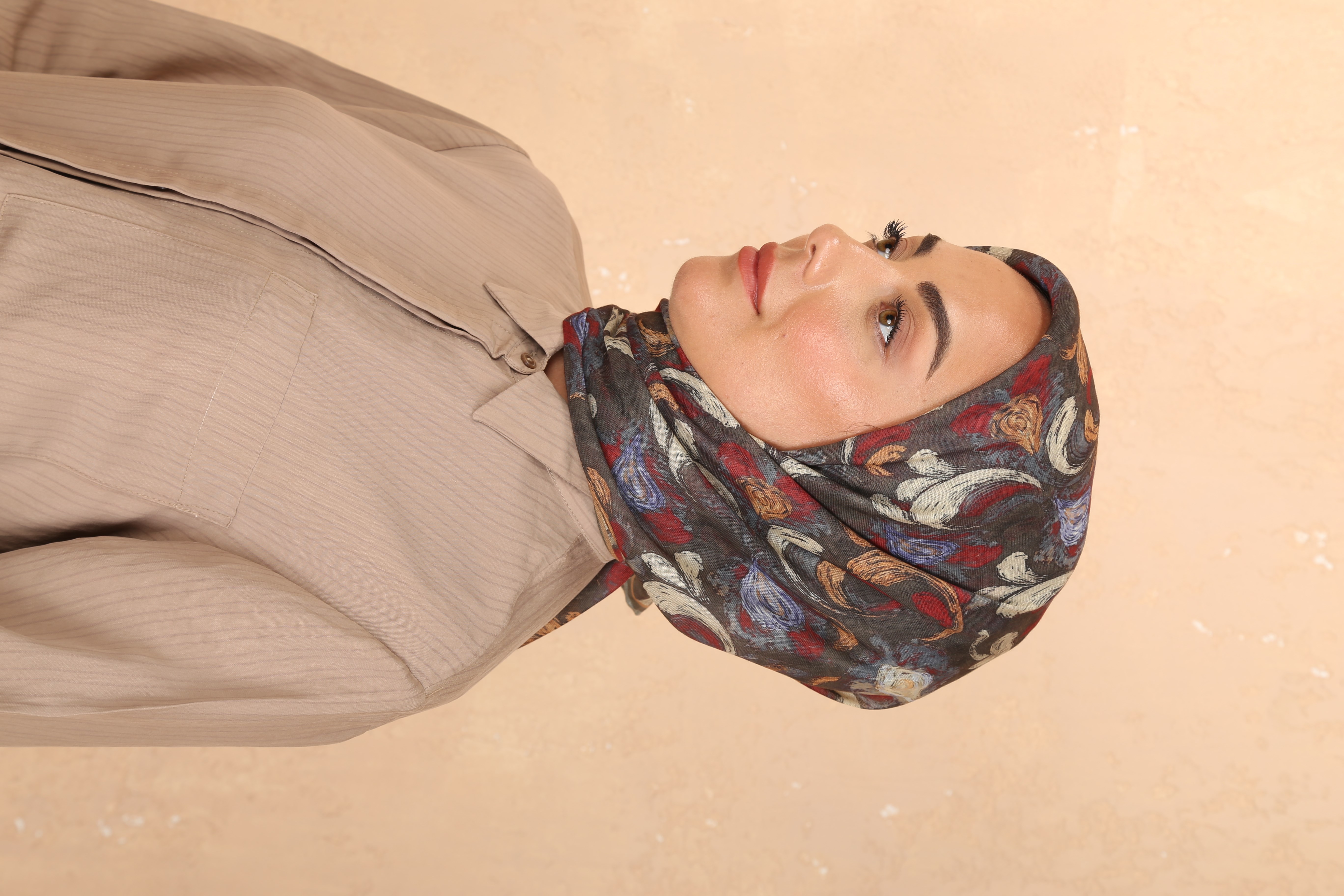 Locella Soft Pamuk Eşarp Haki