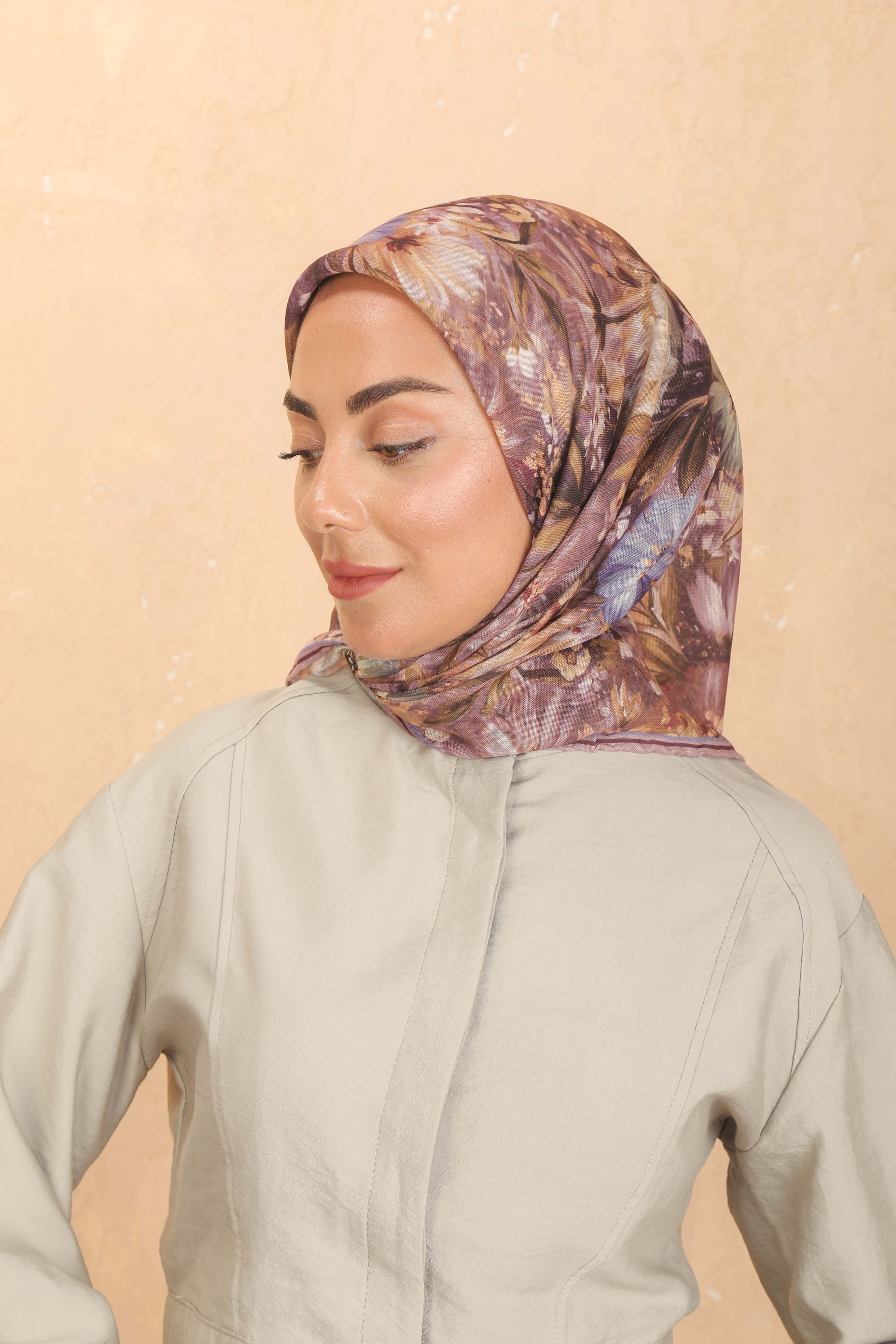 Locella Soft Pamuk Eşarp Gül Kurusu