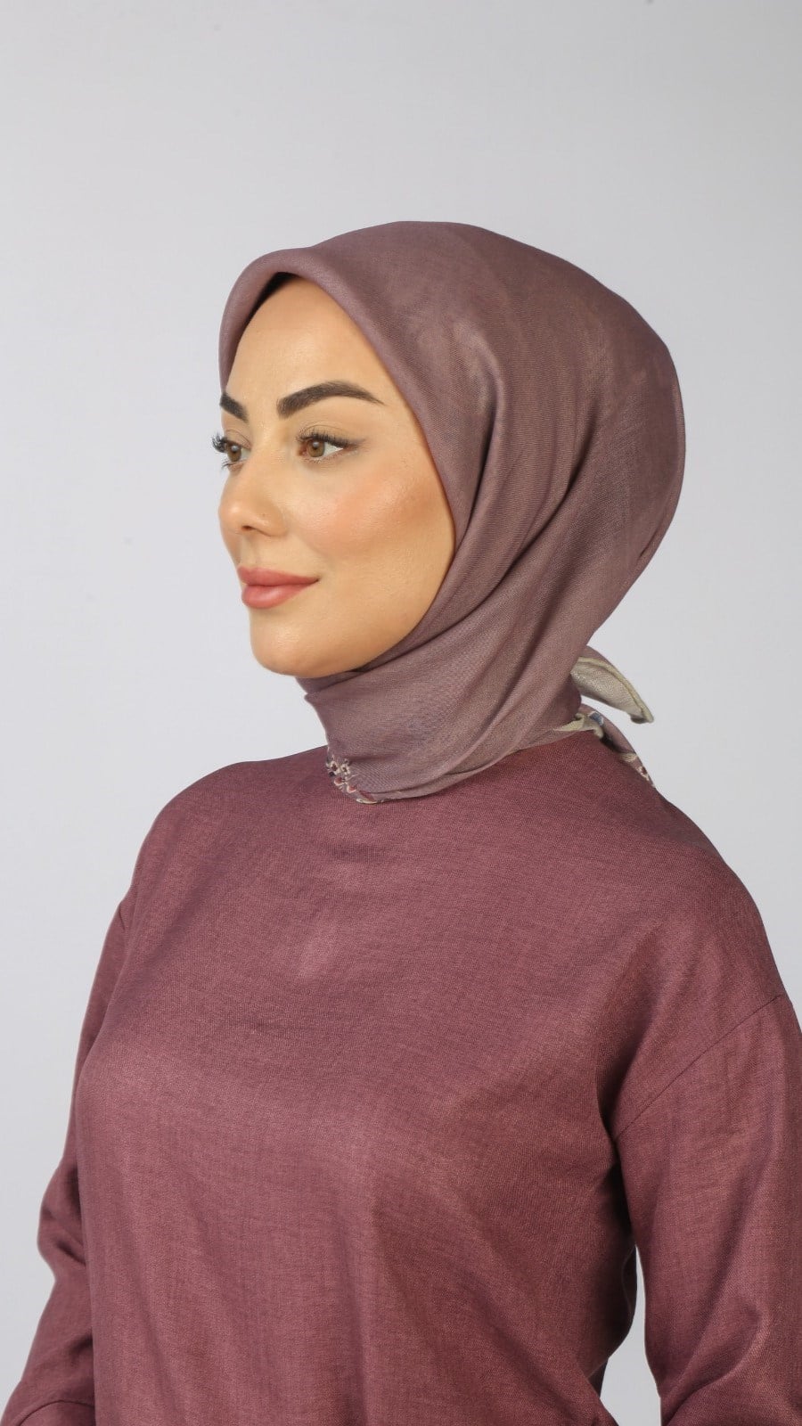 Locella Soft Pamuk Eşarp Gül Kurusu