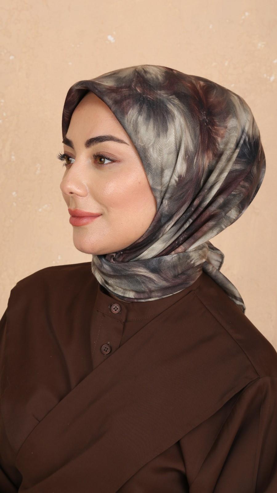 Locella Soft Pamuk Eşarp Haki-1