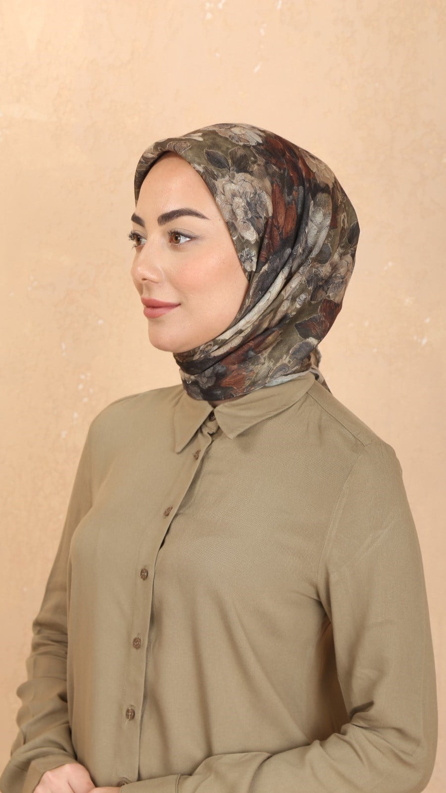 Locella Soft Pamuk Eşarp Yeşil