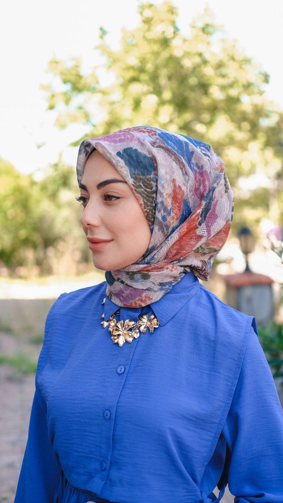 Locella Soft Pamuk Eşarp Pembe-3